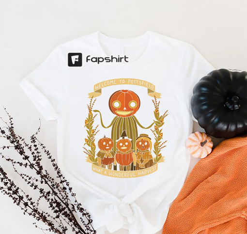 Pottsfield Harvest Festival Shirt, Autumn Harvest Tshirt, Vegetables Fall Shirt, Skeleton Festival Apparels, Pottsfield Pumpkin