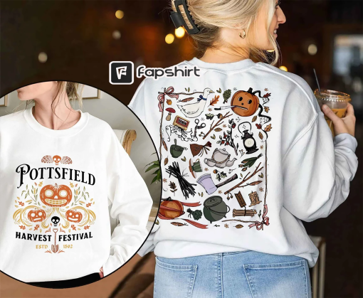 Pottsfield Harvest Festival Sweatshirt, Over The Garden Wall Shirt, Halloween Pottsfield Sweatshirt, Women Halloween Crewneck Sweater