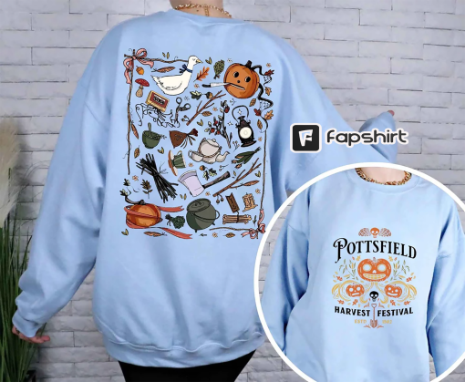 Pottsfield Harvest Festival Sweatshirt, Over The Garden Wall Shirt, Halloween Pottsfield Sweatshirt, Women Halloween Crewneck Sweater