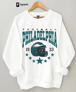 Philadelphia Football Sweatshirt, Vintage Style Philadelphia Football…