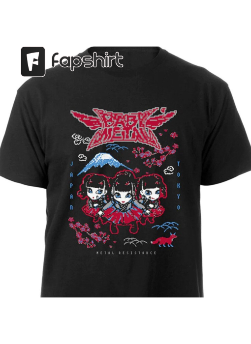 Babymetal Pixel Art Shirt, Babymetal US Tour 2023 Shirt, Babymetal Tshirt, Babymetal Tour Shirt, Music Lover Shirt