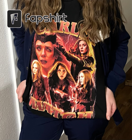 Vintage Scarlet Witch, Wanda Maximoff T-Shirt, Wanda Vision T-Shirt, Homage T-Shirt, Elizabeth Olsen shirt OM170