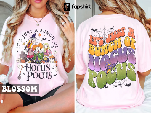 Retro Disney Hocus Pocus Comfort Colors Shirts, It’s Just A Bunch Of Hocus Pocus, Vintage Disney Witch Movie Shirt, Disneyland Halloween Tee