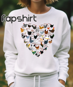 Chicken Sweatshirt, Thanksgiving Shirt Animal Lover Gift…