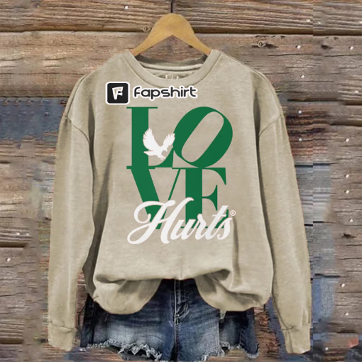 Love Hurts Sweatshirt, Shirt for Men and Women, Gifts Shirt on Halloween, Christmas, Birthday, Anniversary