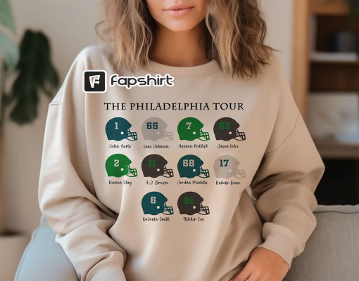 Vintage The Philadelphia Tour Football Crewneck Sweatshirt, Retro Football T-shirt, Gameday Shirt, Sunday Hoodie