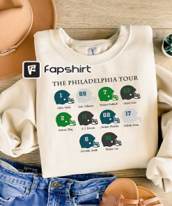 Vintage The Philadelphia Tour Football Crewneck Sweatshirt,…