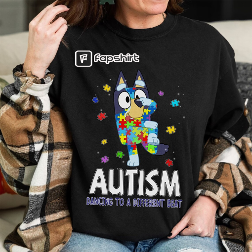 Bluey Autism Shirt | Bluey Bingo Autism Shirt | Bluey Autism Kids Shirt | Bluey Family Custom Shirts | Bluey Costume | Bluey Family Shirts