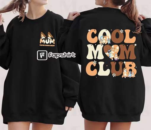 Bluey Chilli Cool Mum Club Shirt | Bluey Mum Shirts, Chilli Heeler Shirts, Bluey Birthday Shirt, Bluey Chilli Heeler Shirt, Bluey Mum Gift