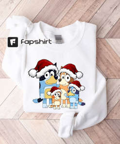 Bluey Family Christmas Shirt, Bluey Christmas Sweatshirt,…