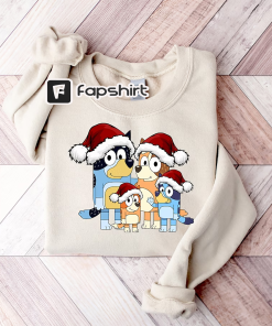 Bluey Family Christmas Shirt, Bluey Christmas Sweatshirt,…