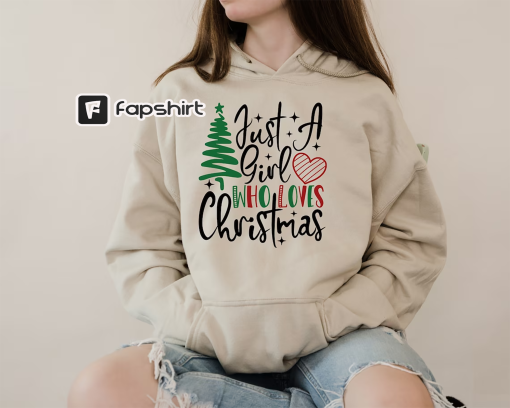 Christmas Sweatshirt, Just A Girl Who Loves Christmas Sweatshirt, Christmas Party,Xmas Sweatshirt, 023 Happy New Year,Cozy Winter Vibes