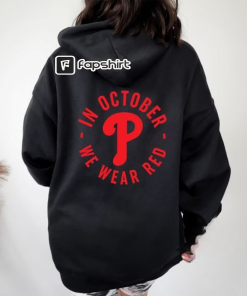 Baseball Team Phillies Red October Game Day…