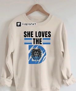 Detroit Lions She Loves The D Sweatshirt,Vintage…