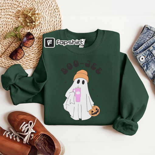 Boo Jee Ghost Sweatshirt, Halloween Crewneck, Cute Ghost Sweater, Spooky Ghost Hoodie, Spooky Season, Halloween Ghost Shirt