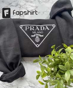 P.R.A.D.A Embroidered sweatshirt and Hoodie