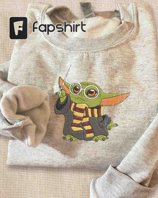 Baby Yoda Embroidery Sweatshirt