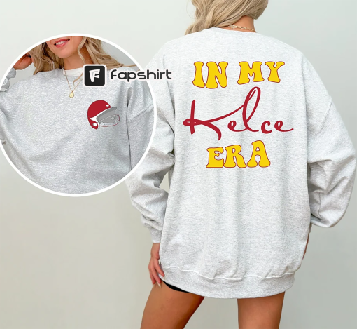 In My Kelce Era Sweatshirt, Swiftie Chief Gift, Swift Fan Sweater, Football Fan Cute Funny Football Apparel Shirt, Taylor Eras Tour Pullover