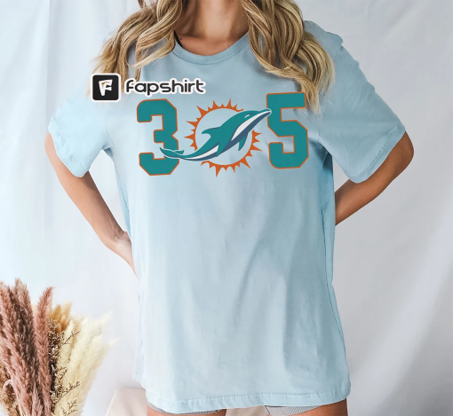 Miami 305 Football Sweatshirt, Miami Dolphins Shirt, Miami Football T-shirt, Miami Dolphin Football Tshirt, Dolphin Football Tee