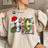 Custom Gigi Claus Sweatshirt, Christmas Grandma Claus Sweatshirt, Grandma Sweater, Custom Nana And Grandkids Sweatshirt, Gifts For Nana Gigi