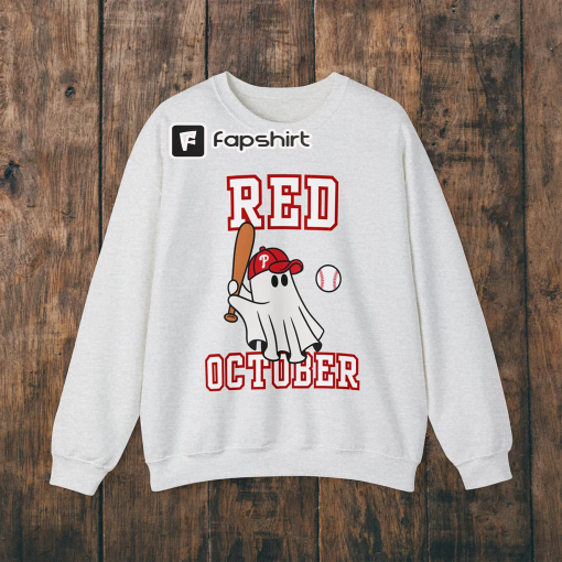 Phillies Red October Sweatshirt Womens Mens Philadelphia Philly Fall Christmas Shirt Gift Crewneck Oversized Hoodie Sweater