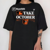 Phillies Take October Shirt, In October We Wear Red Ghost Sweatshirt, Philadelphia Baseball Hoodie