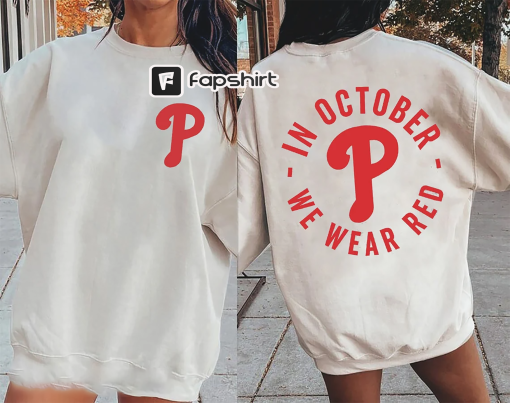 Philadelphia Baseball Comfort Color Shirt, Red October, Philadelphia Sweatshirt, Phillies Sweatshirt, Philly, Baseball Sweatshirt