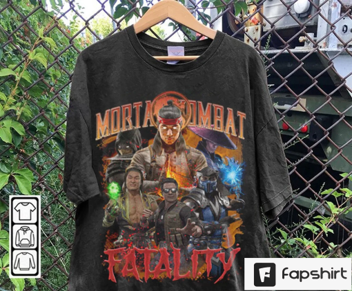 Mortal Kombat 1 Vintage 90s Graphic Style T-Shirt, Mortal Kombat Shirt, Vintage Oversized Movie Tee, Unisex shirt, Movie Bootleg Gift