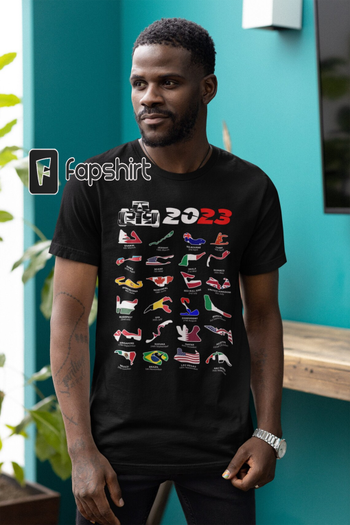 Formula 1 2023 calendar shirt, F1 2023, F1 gift, Motorsport T-shirt, F1 2023 Shirt, Formula 1 Gift, Father’s Day Gift