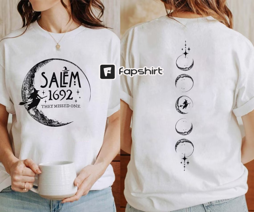 Halloween Salem 1692 They Missed One Print Sweatshirt, Halloween Shirt, Salem Witch Shirt, Salem 1692 Shirt, Witch Sweatshirt, Salem Witch