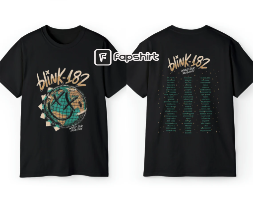 Blink 182 Smiley World Tour 2023-2024 T-Shirt