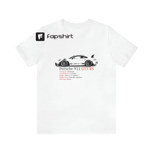 Porsche 911 GT3 RS T-shirt, Racing T-shirt for Car Lovers