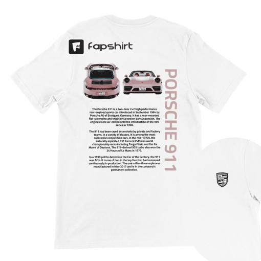 Pink Porsche 911 Premium Crewneck T-shirt- Unisex