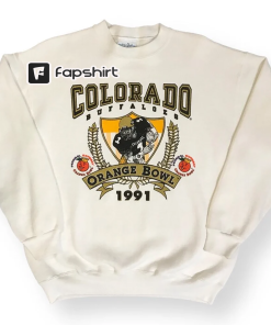 Vintage 1991 University of Colorado Buffaloes Orange…