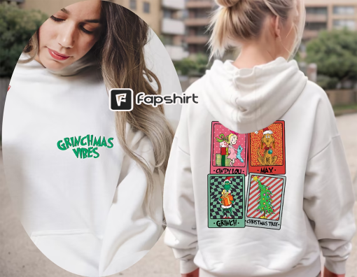 Grinch Cindy Lou Who And Max Sweater, Grinch Friend Sweatshirt, Funny Grinch Shirt,Grinch Cindy Max Tee, Grinchmas Shirt, Funny Grinch Sweat