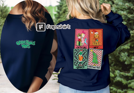 Grinch Cindy Lou Who And Max Sweater, Grinch Friend Sweatshirt, Funny Grinch Shirt,Grinch Cindy Max Tee, Grinchmas Shirt, Funny Grinch Sweat