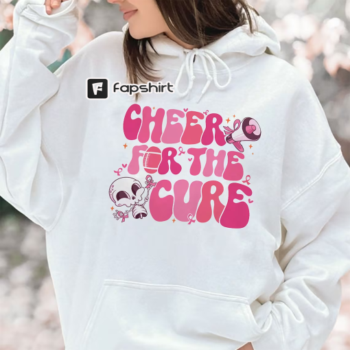 Cheer For The Cure Breast Cancer Sweatshirt, Football Breast Cancer Shirt, Pink Out Shirt , Cancer Support Squad Shirt, Warrior Shirt