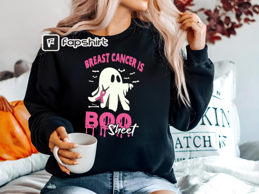 Breast Cancer Is Boo Sheet Shirt,Halloween Gift,Funny Cancer Shirt,Breast Cancer Halloween Shirt,Cancer Warrior Tee,Breast Cancer Gifts