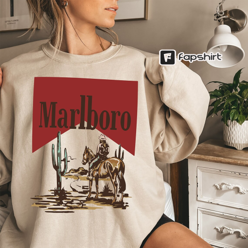 Vintage Marlboro Cowboy Wild West Premium T-shirt,Marlboro Cigarettes Tee, Cowboy Apparel, Marlboro Cowboy Shirt, Marlboro Cowboy Unisex Tee