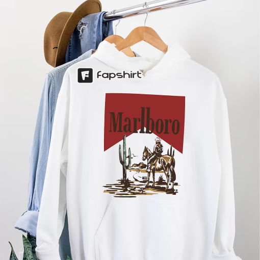 Vintage Marlboro Cowboy Wild West Premium T-shirt,Marlboro Cigarettes Tee, Cowboy Apparel, Marlboro Cowboy Shirt, Marlboro Cowboy Unisex Tee