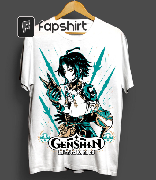 Xiao Genshin Impact T-shirt Anime Manga Shirt T-shirt S M L XL 2XL 3XL 4XL 5XL