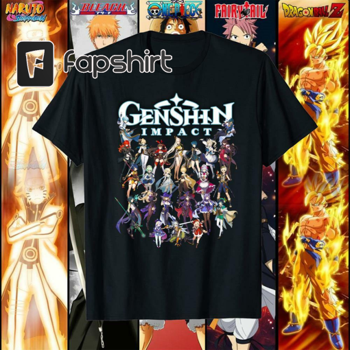 Genshin Impact Heroes T-Shirt, Unisex Tee