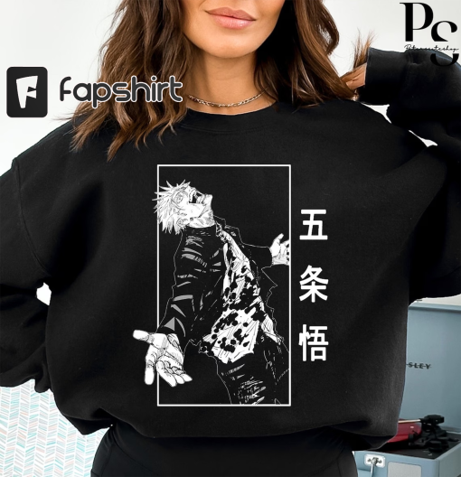 Gojo Satoru Tshirt, Anime Shirt for Men Women, Birthday Gift for Anime Lovers, Anime Streetwear Shirt