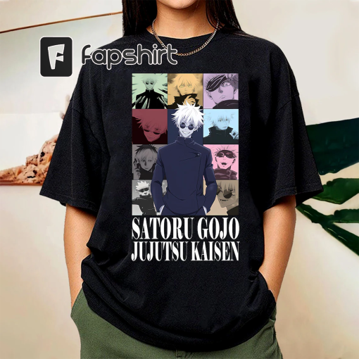 Satoru Gojo Tour Anime Shirt, Anime Lovers Shirt, Anime Friends Shirt, Gojo Satoru Tour Anime Gift Men and Women T-shirt