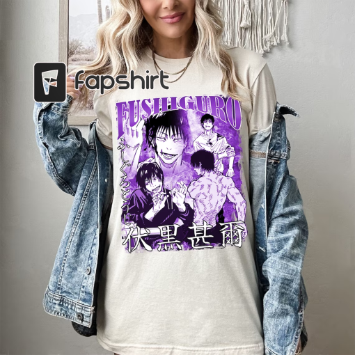 Toji Fushiguro Vintage Anime Shirt, Anime Lovers Shirt, Anime Friends Shirt, Toji Fushiguro Anime Gift Men and Women T-shirt