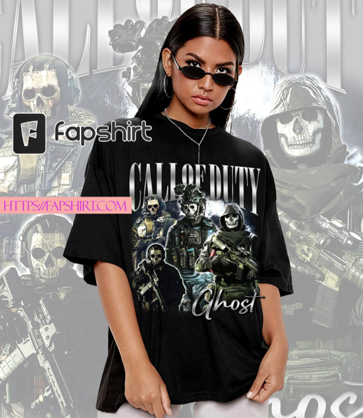 Vintage call of duty unisex T-shirt , ghost shirt , mw2 shirt , vintage sweatshirt , oversized shirt , long-sleeved shirt ,