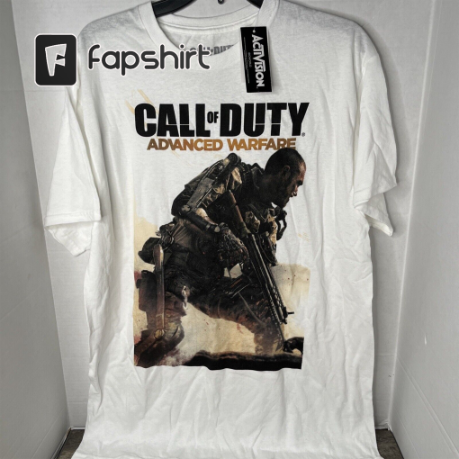 Call of Duty T-shirt Advanced Warfare Men’s Large- Graphic Tee White NWT