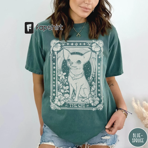 Chihuahua Tarot Card Shirt, Chihuahua Shirt, Chihuahua Mom, Chihuahua Mom T Shirt, Cute Chihuahua Lover Shirt, Chihuahua Owner Gift Tee