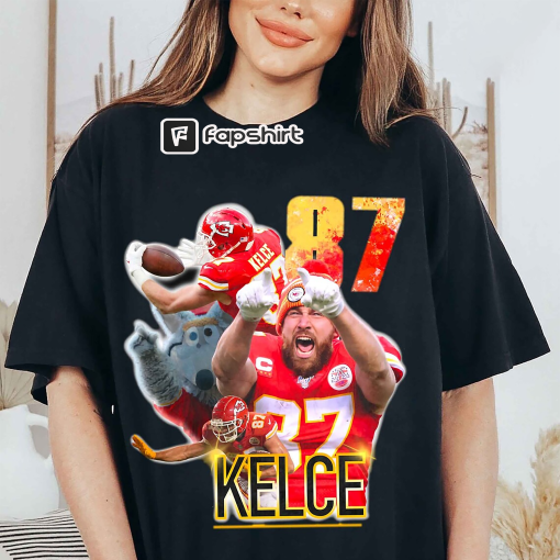 Travis Kelce 87 Classic shirt, Travis Kelce 87 Vintage Sweatshirt, Kansas City Chiefs Travis Kelce 87 Retro Shirt