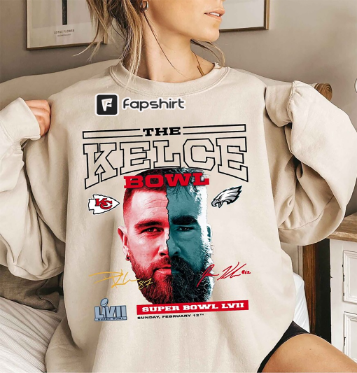 The Kelce Bowl Shirt, Kansas City Chiefs The Kelce Bros Jason Kelce And Travis Kelce Sweatshirt, Kelce Brother FootBall Shirt